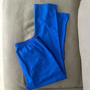 Heart Soul royal blue Straight Leg Scrub Pants